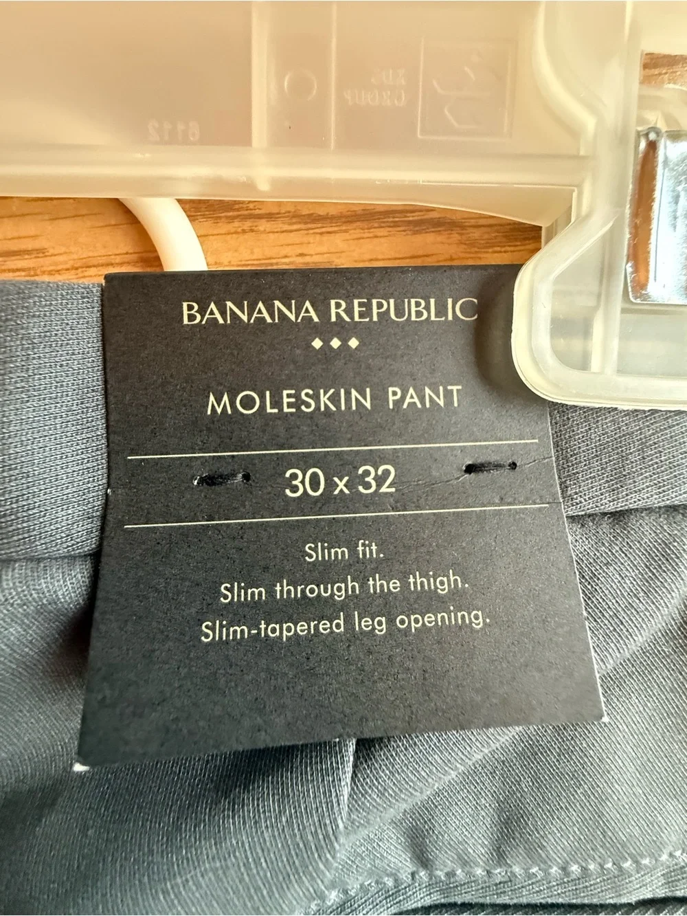 Banana Republic Men's Flat-Front Dress Pants in Slate Gray 30x32 NWT